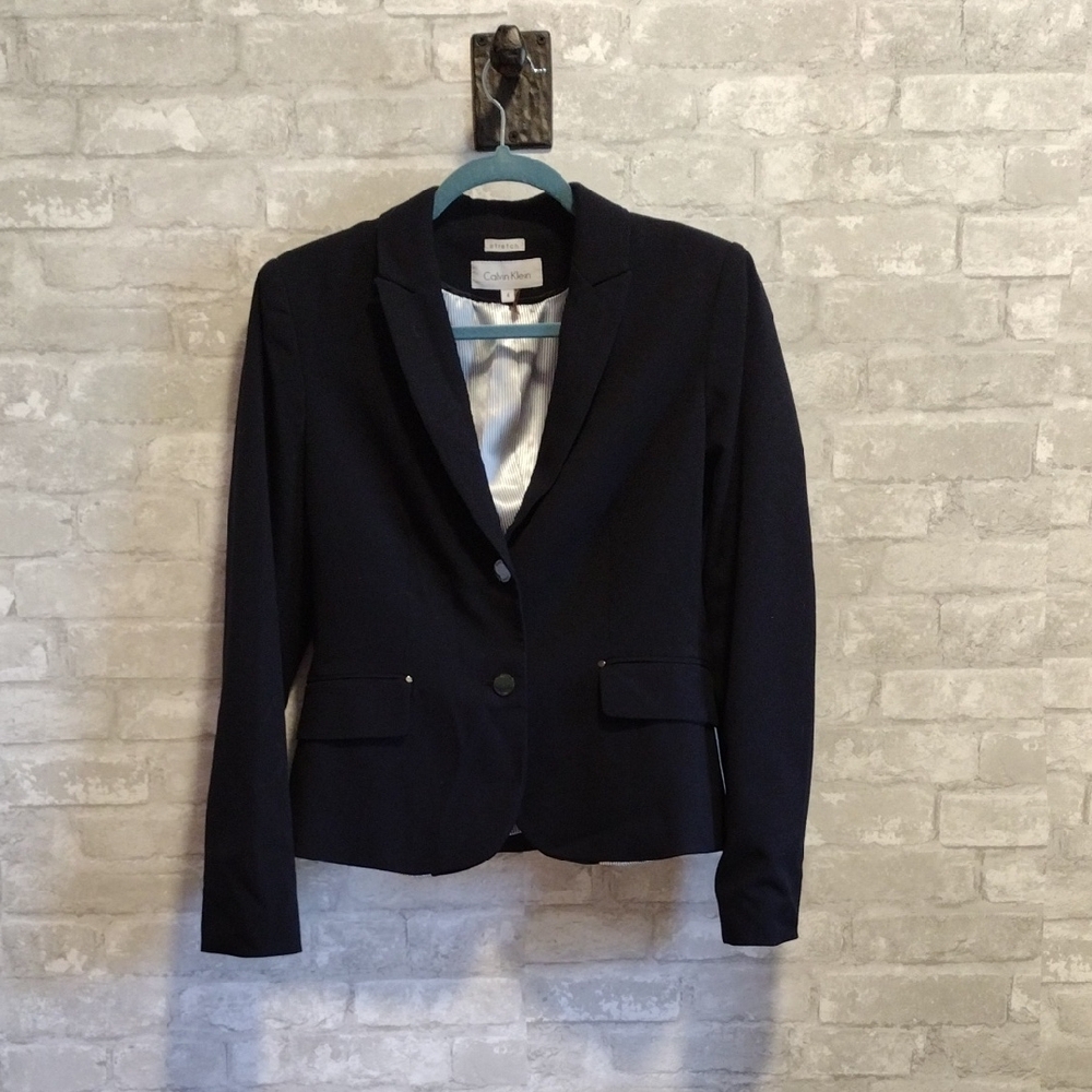 Calvin Klein Women's Navy Blue Blazer